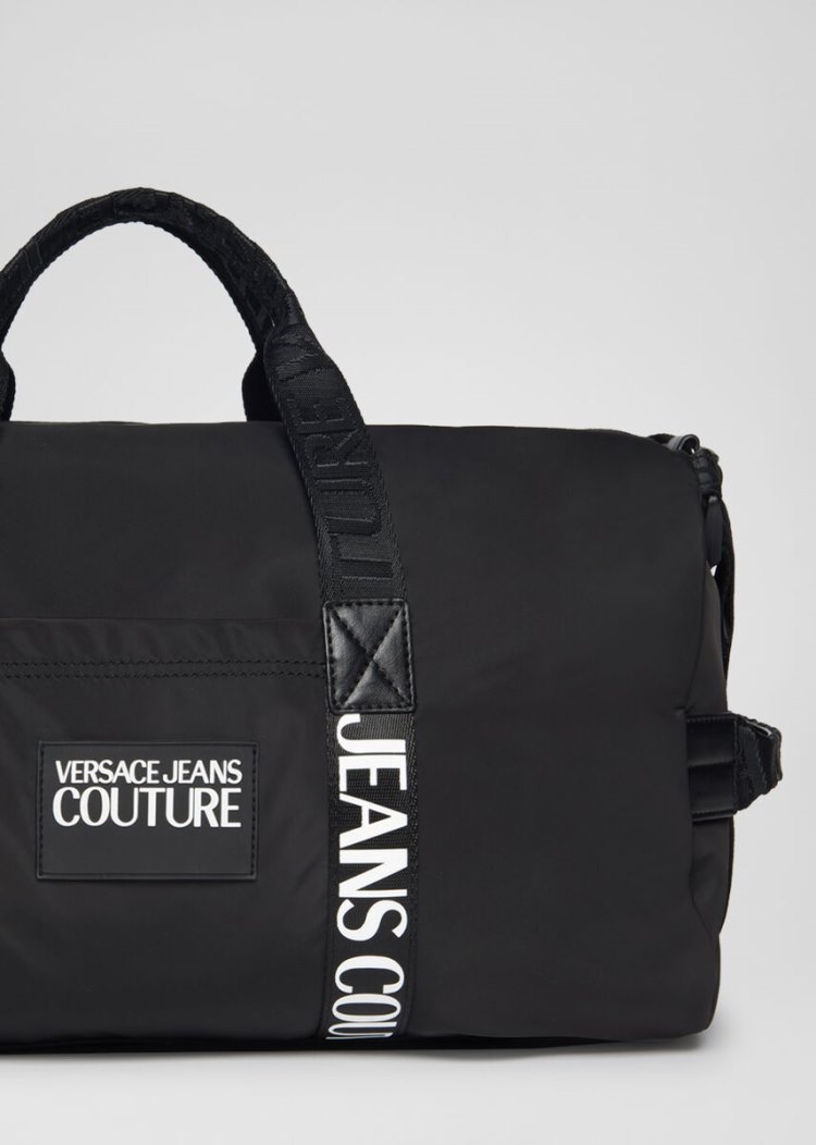 Versace Jeans Couture Logo Duffle Bag τσαντα Jeans Couture μαυρα | GQI5TLA