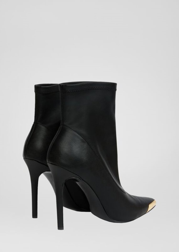 Versace Jeans Couture Logo Gold Tip Ankle Boots μποτεσ Jeans Couture μαυρα | 2ID5N0N