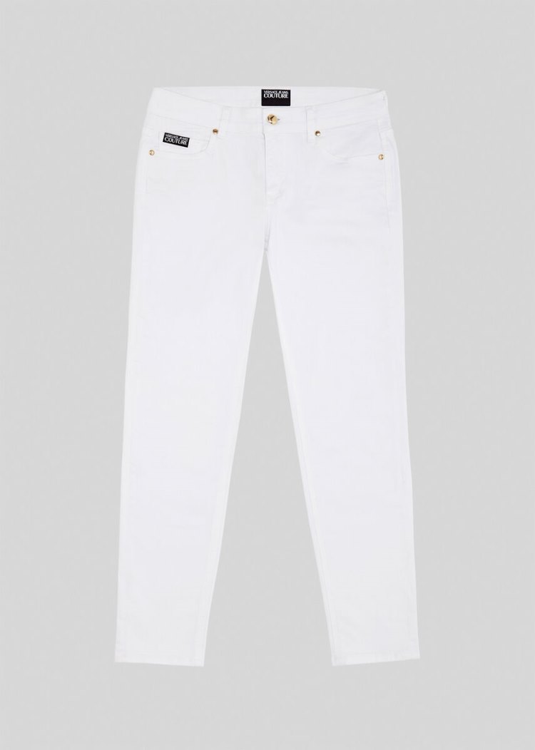 Versace Jeans Couture Logo Jeans τζιν παντελονι Jeans Couture ασπρα | R6M9OUF