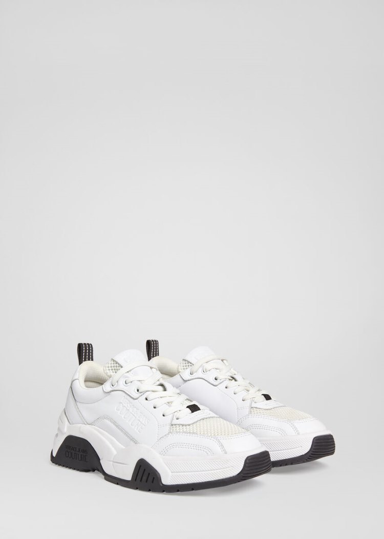Versace Jeans Couture Logo Low Top Trainers αθλητικα Jeans Couture ασπρα | I6U96VL