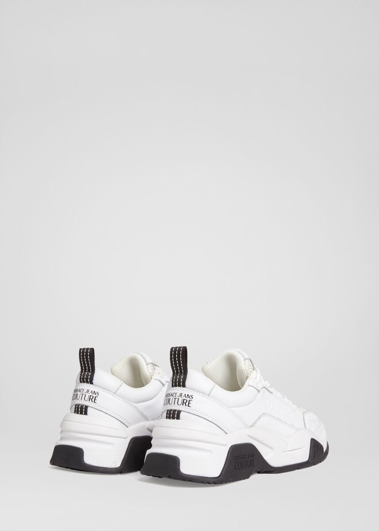 Versace Jeans Couture Logo Low Top Trainers αθλητικα Jeans Couture ασπρα | I6U96VL