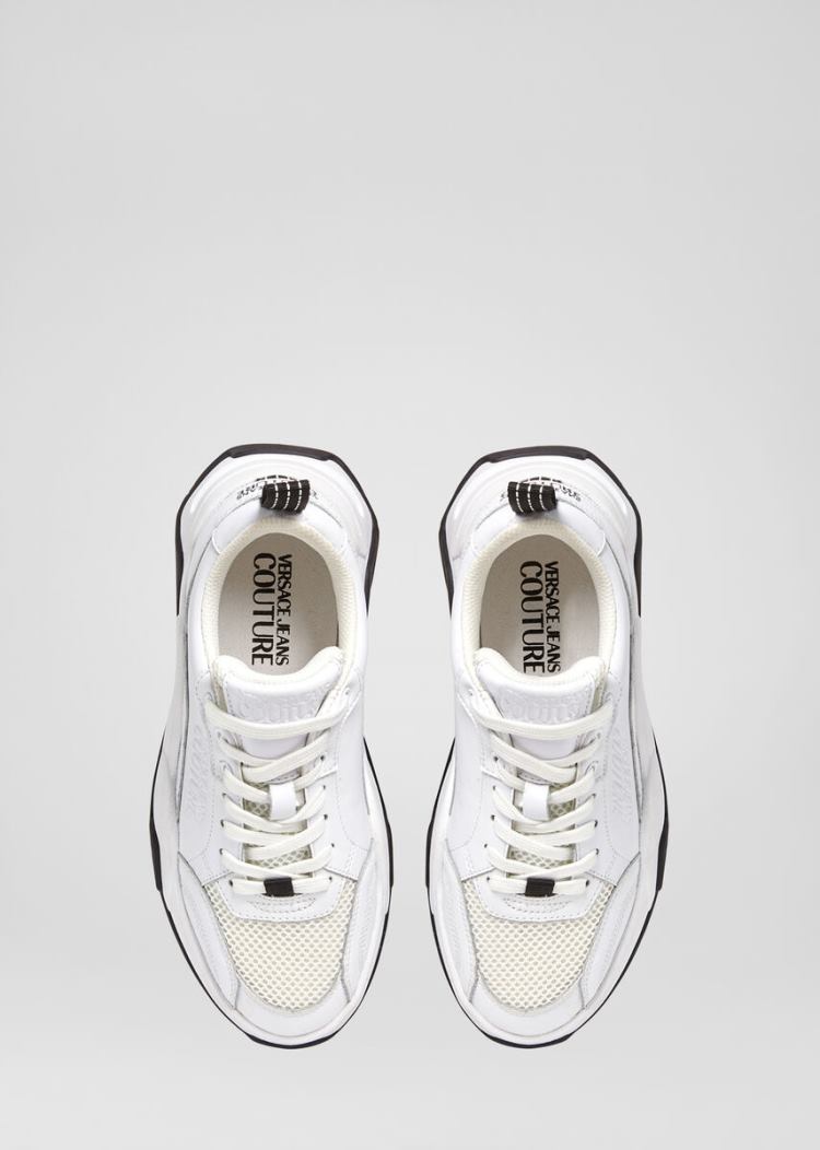 Versace Jeans Couture Logo Low Top Trainers αθλητικα Jeans Couture ασπρα | I6U96VL
