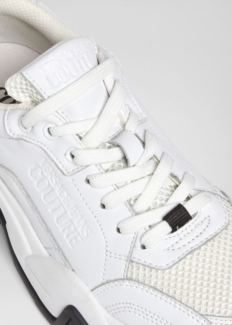 Versace Jeans Couture Logo Low Top Trainers αθλητικα Jeans Couture ασπρα | I6U96VL