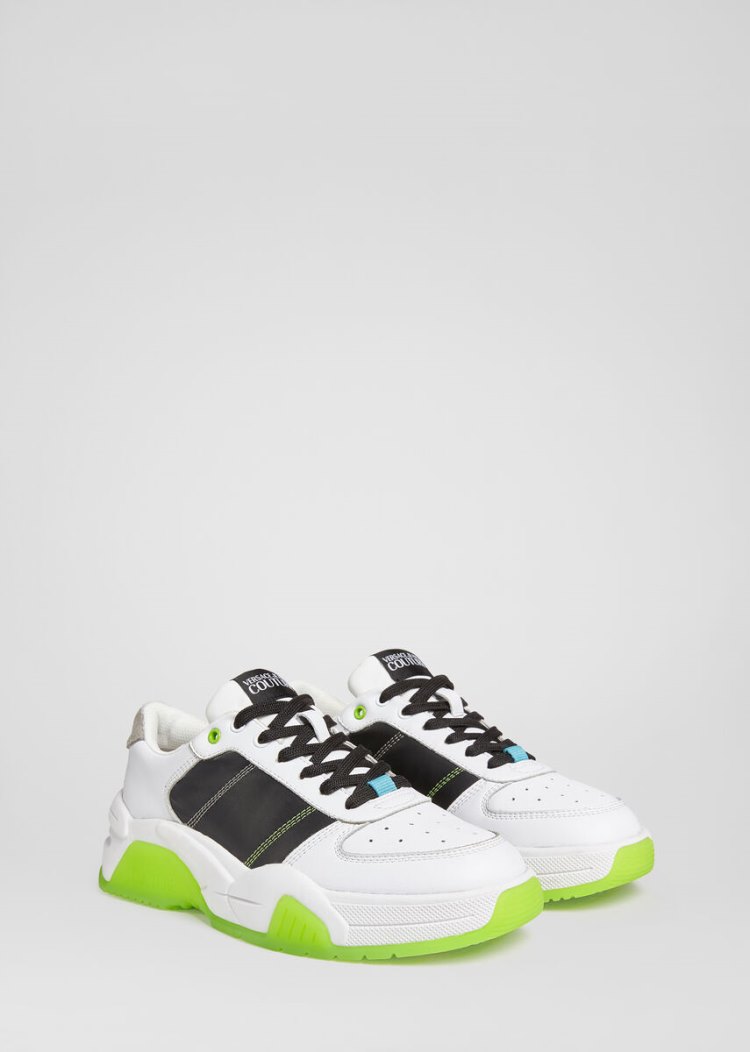 Versace Jeans Couture Logo Low Top Trainers αθλητικα Jeans Couture ασπρα | MTKRR4L