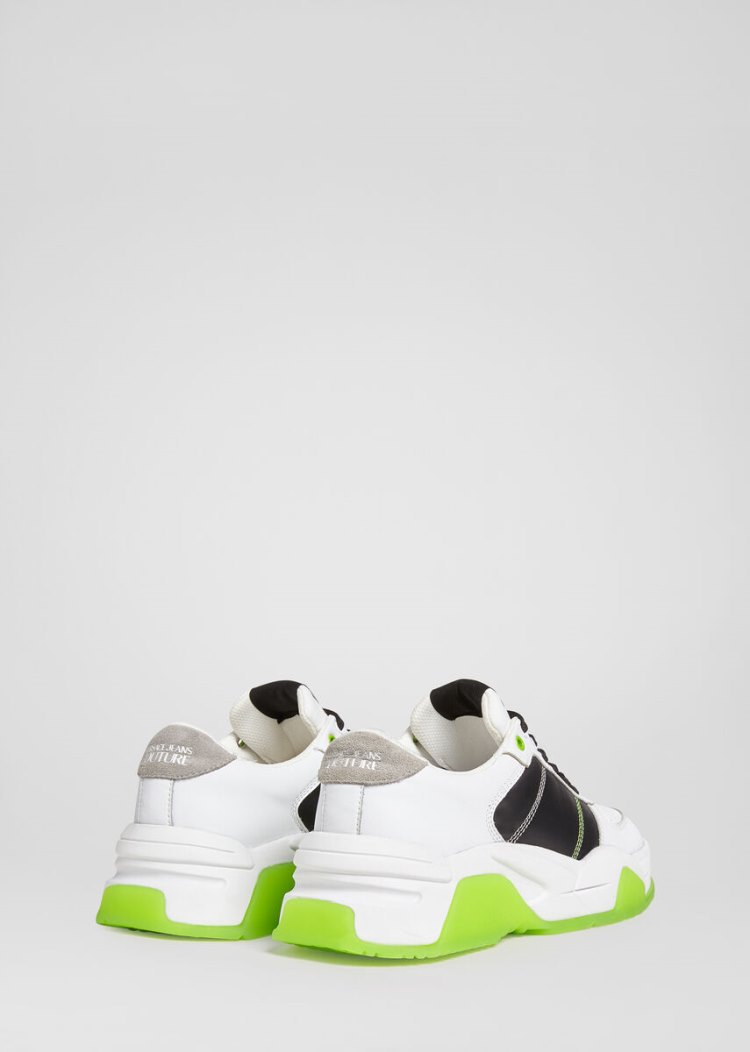 Versace Jeans Couture Logo Low Top Trainers αθλητικα Jeans Couture ασπρα | MTKRR4L