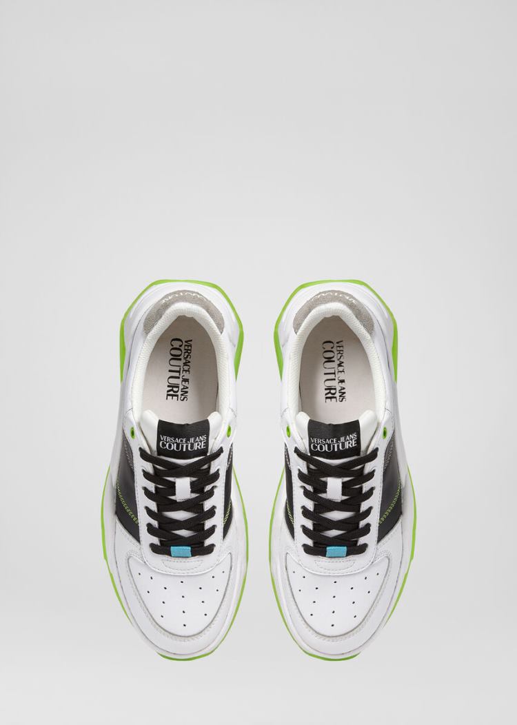 Versace Jeans Couture Logo Low Top Trainers αθλητικα Jeans Couture ασπρα | MTKRR4L