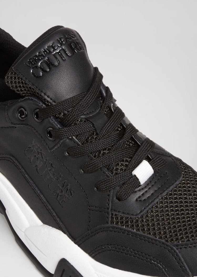Versace Jeans Couture Logo Low Top Trainers αθλητικα Jeans Couture μαυρα | RVWU22Z