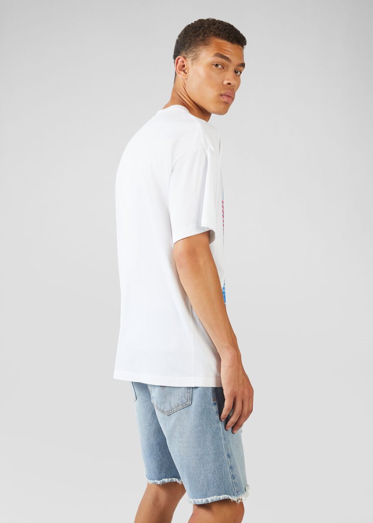 Versace Jeans Couture Logo Motif T Shirt μπλουζακια Jeans Couture ασπρα | HBQC4ZC