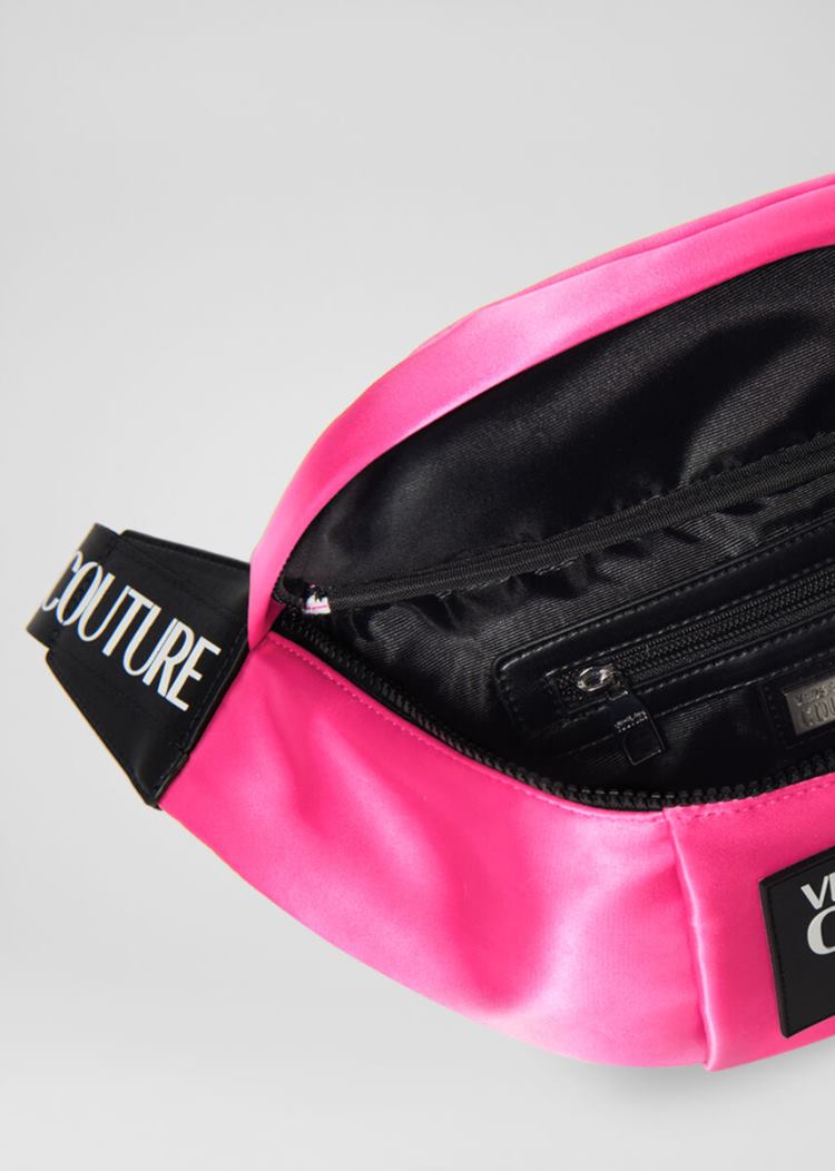 Versace Jeans Couture Logo Patch Belt Bag τσαντα Jeans Couture ροζ | D22WWJF