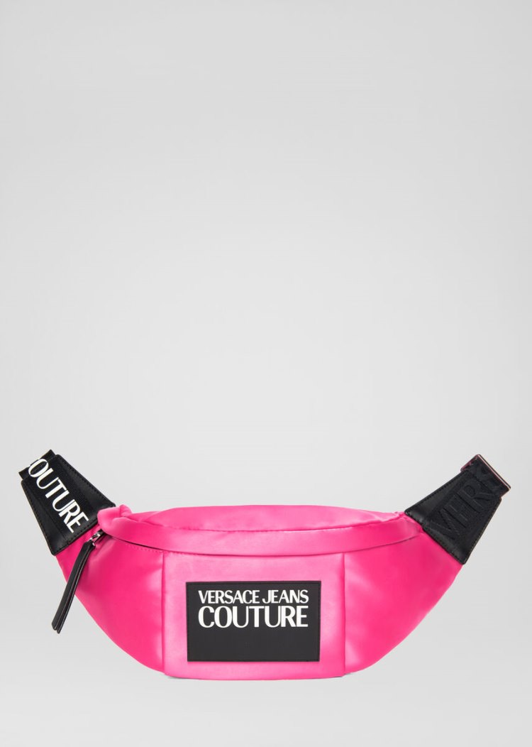 Versace Jeans Couture Logo Patch Belt Bag τσαντα Jeans Couture ροζ | D22WWJF