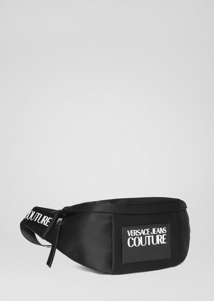Versace Jeans Couture Logo Patch Belt Bag τσαντα Jeans Couture μαυρα | LS0AYC3