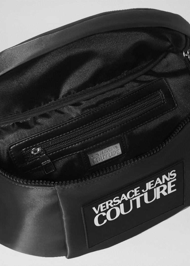 Versace Jeans Couture Logo Patch Belt Bag τσαντα Jeans Couture μαυρα | LS0AYC3