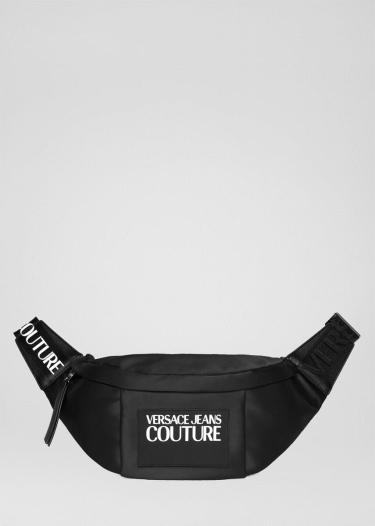 Versace Jeans Couture Logo Patch Belt Bag τσαντα Jeans Couture μαυρα | LS0AYC3