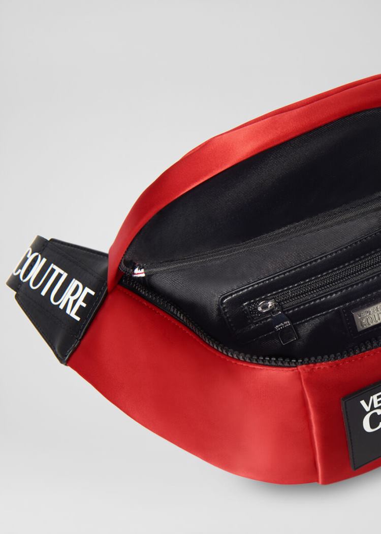 Versace Jeans Couture Logo Patch Belt Bag τσαντα Jeans Couture κοκκινα | XECY5VN