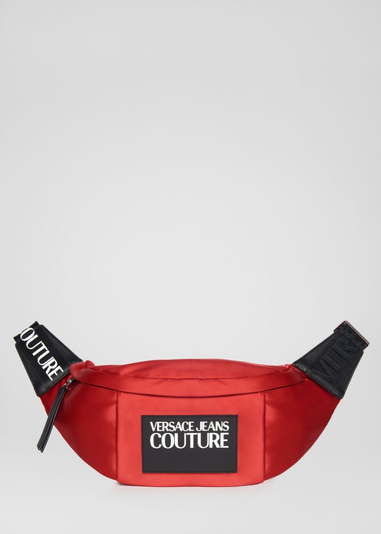 Versace Jeans Couture Logo Patch Belt Bag τσαντα Jeans Couture κοκκινα | XECY5VN