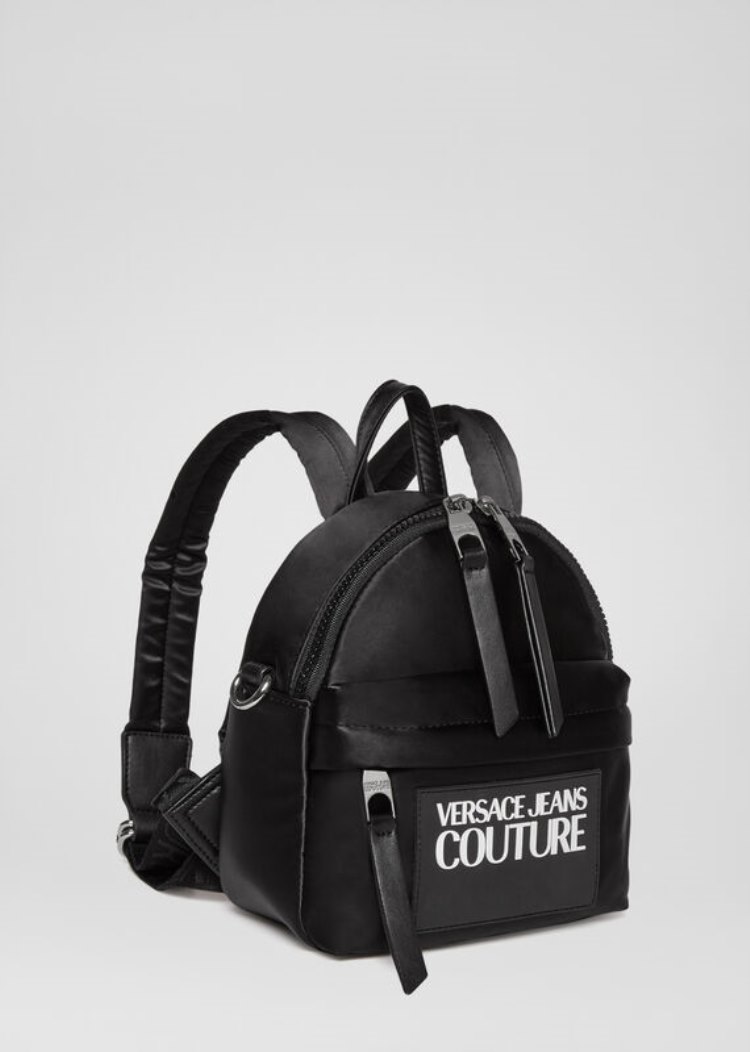 Versace Jeans Couture Logo Patch Mini Backpack σακιδια πλατησ Jeans Couture μαυρα | X2K1FPB