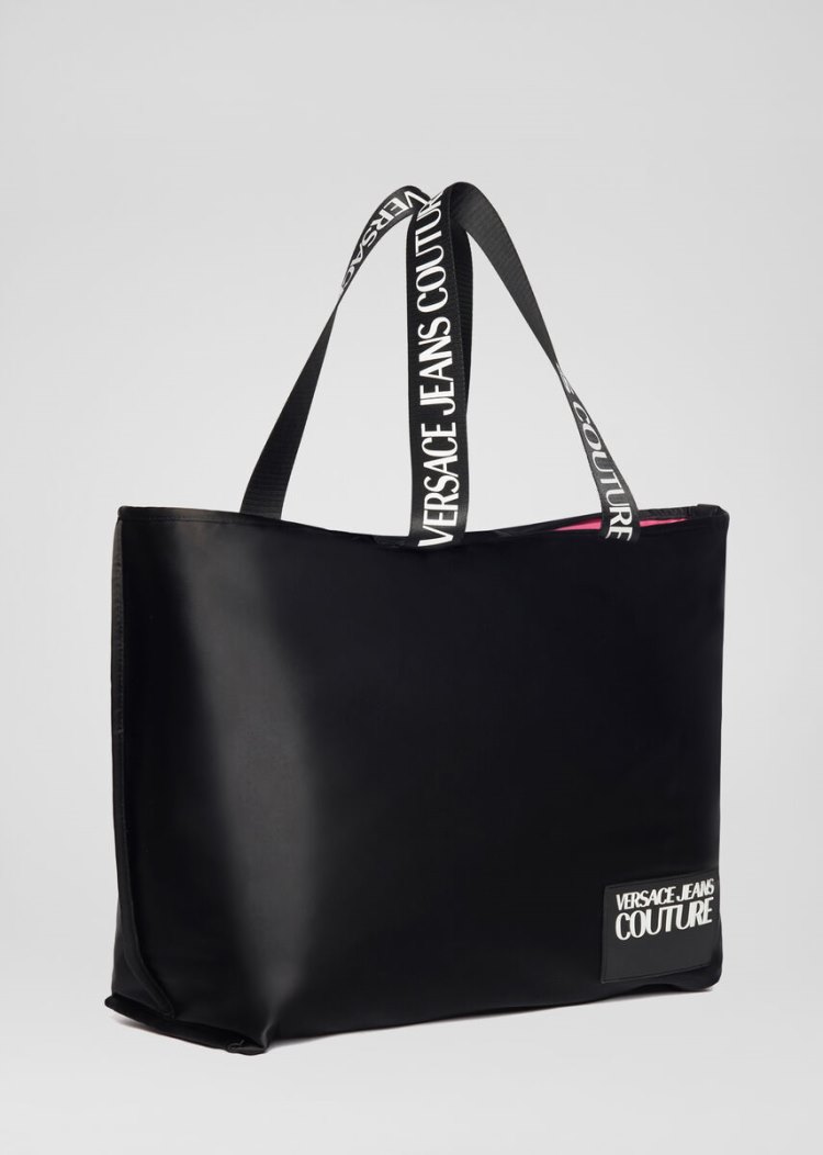 Versace Jeans Couture Logo Patch Tote Bag τσαντα Jeans Couture μαυρα | K82UR17