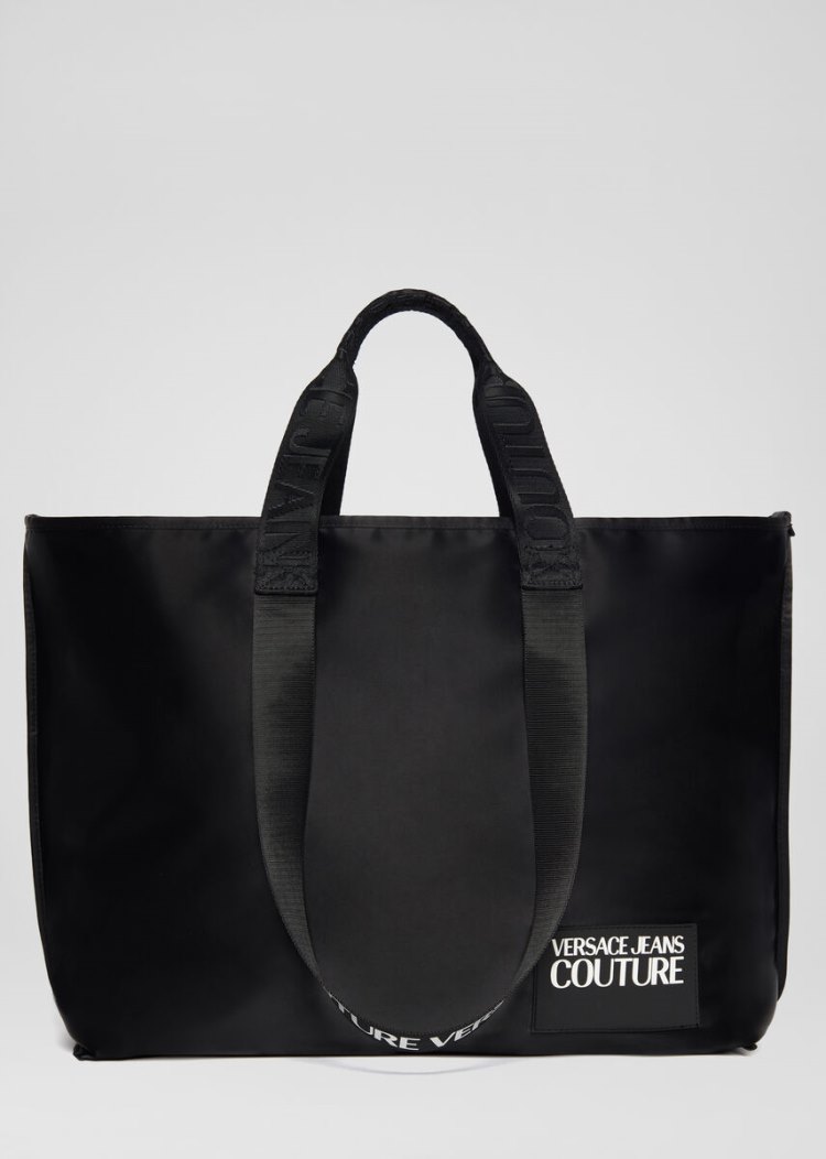 Versace Jeans Couture Logo Patch Tote Bag τσαντα Jeans Couture μαυρα | K82UR17