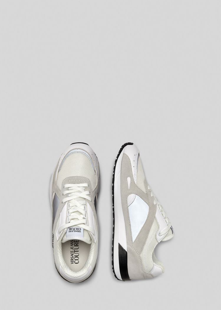Versace Jeans Couture Logo Runner Trainers αθλητικα Jeans Couture ασπρα | I039CCV