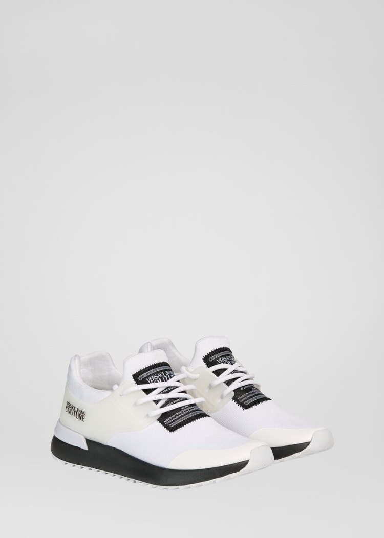 Versace Jeans Couture Logo Runner Trainers αθλητικα Jeans Couture ασπρα | OI1GQUX