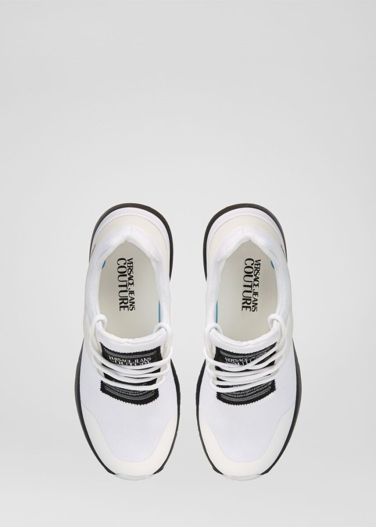 Versace Jeans Couture Logo Runner Trainers αθλητικα Jeans Couture ασπρα | OI1GQUX
