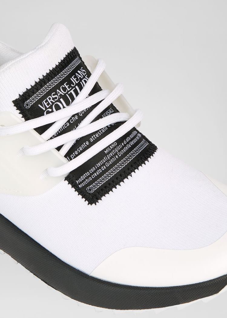 Versace Jeans Couture Logo Runner Trainers αθλητικα Jeans Couture ασπρα | OI1GQUX