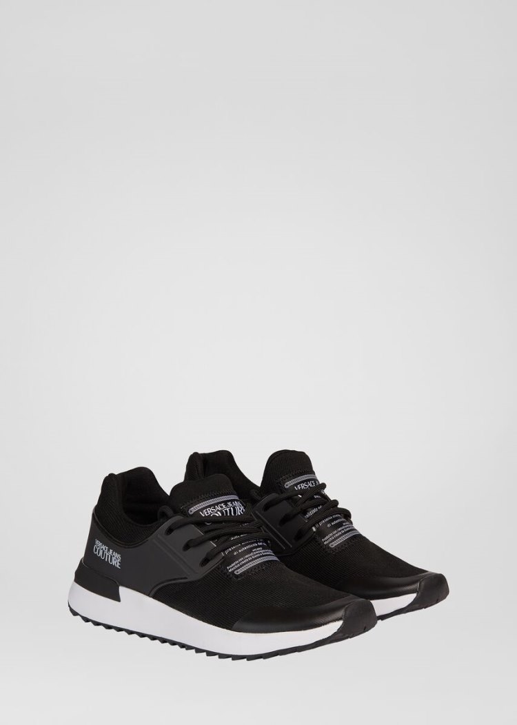Versace Jeans Couture Logo Runner Trainers αθλητικα Jeans Couture μαυρα | TTPH28K