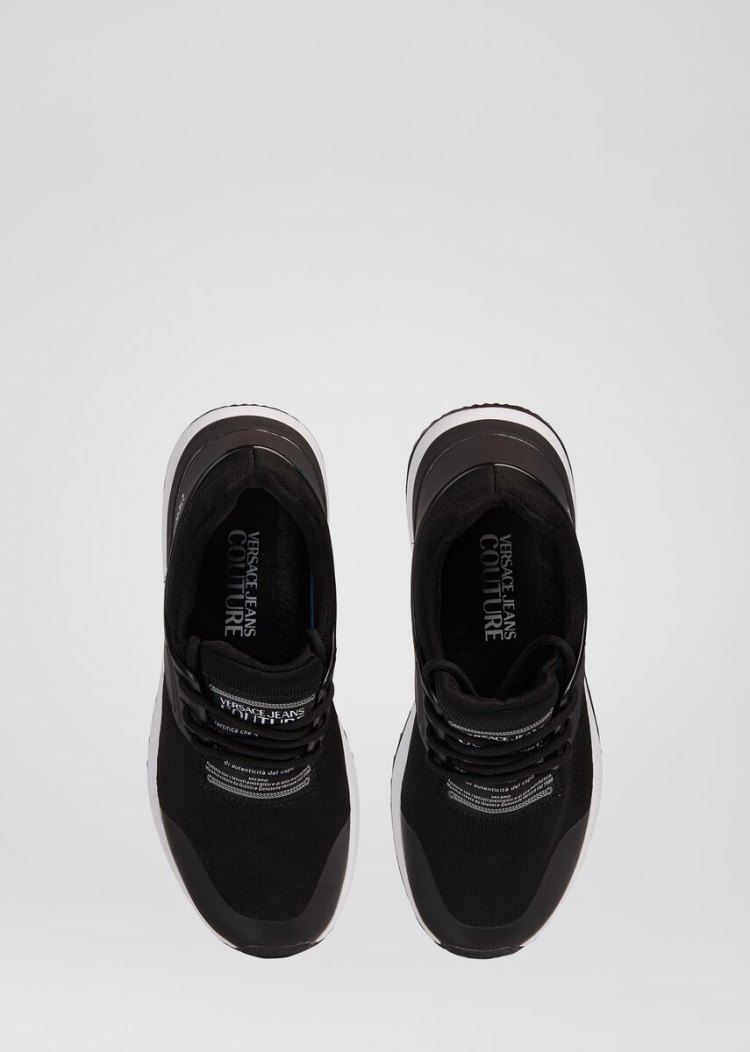 Versace Jeans Couture Logo Runner Trainers αθλητικα Jeans Couture μαυρα | TTPH28K