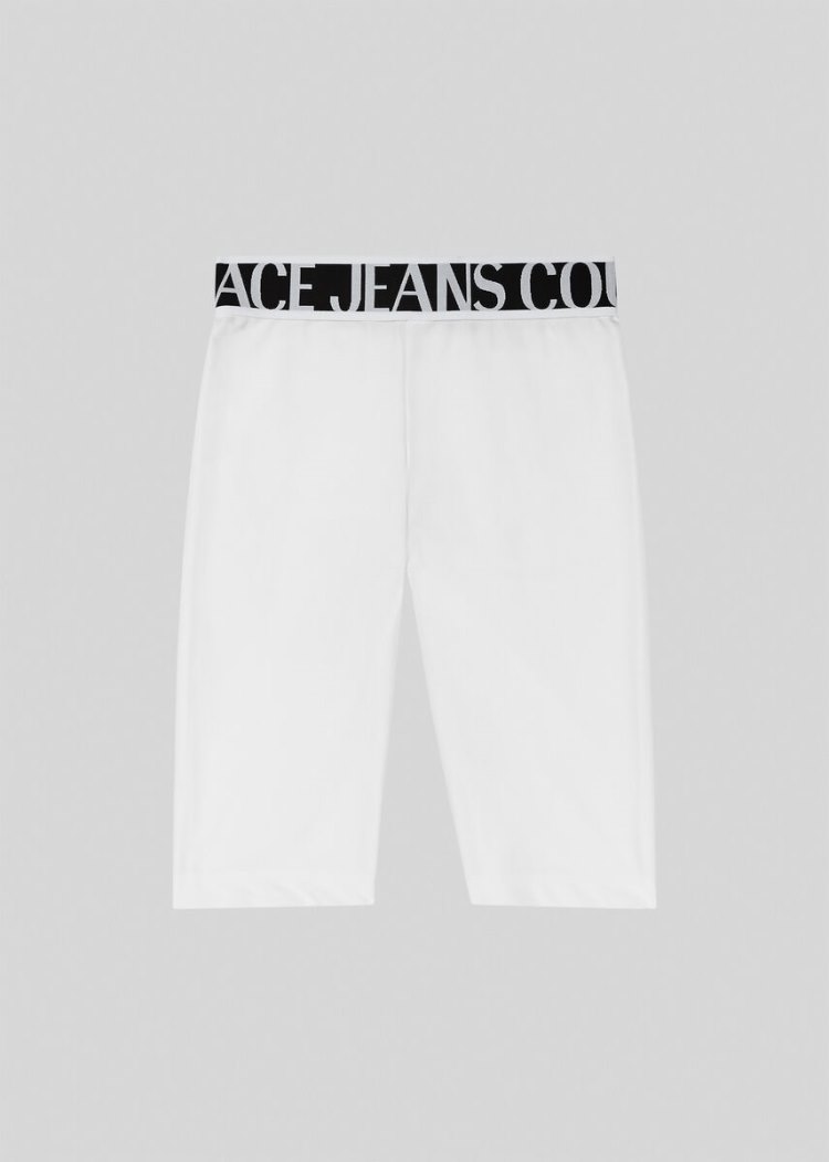 Versace Jeans Couture Logo Shorts σορτσ Jeans Couture ασπρα | 5OMX6PT