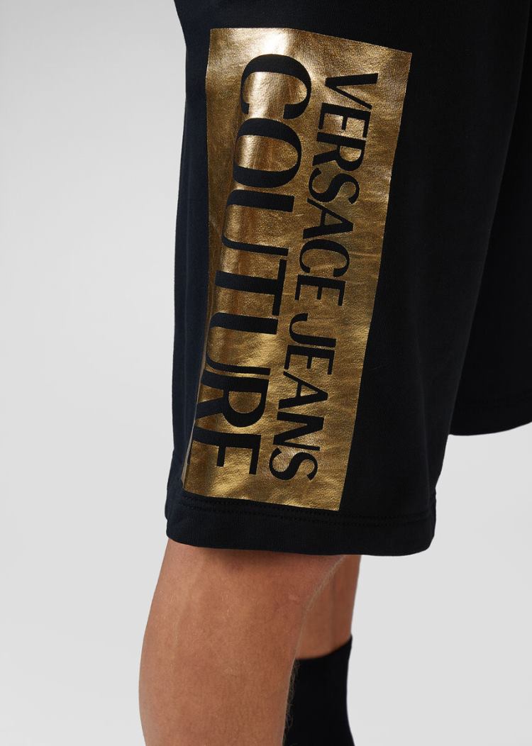 Versace Jeans Couture Logo Shorts σορτσ Jeans Couture μαυρα | 7U07B7F