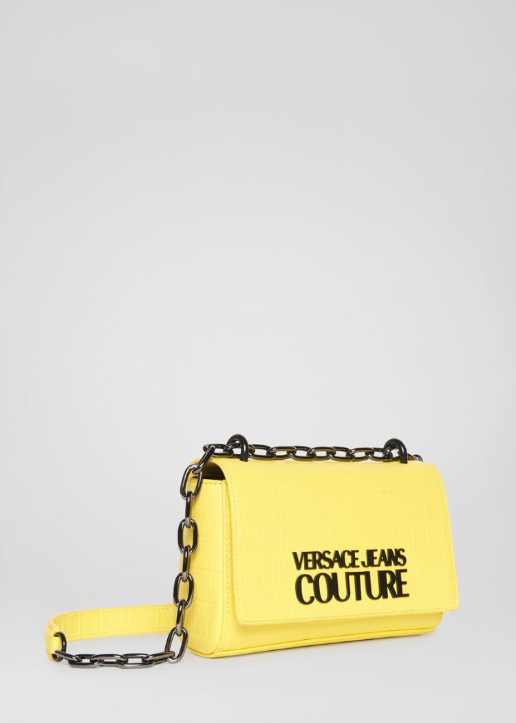 Versace Jeans Couture Logo Shoulder Bag τσαντα Jeans Couture κίτρινα | 2J6HGFF