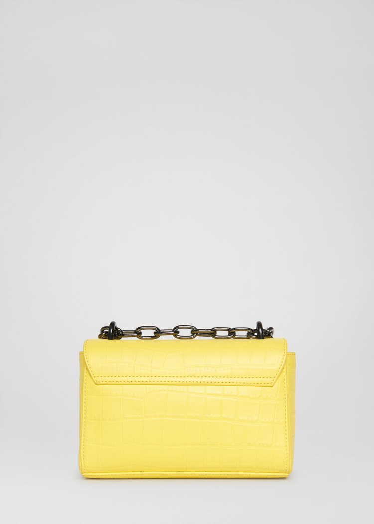 Versace Jeans Couture Logo Shoulder Bag τσαντα Jeans Couture κίτρινα | 2J6HGFF