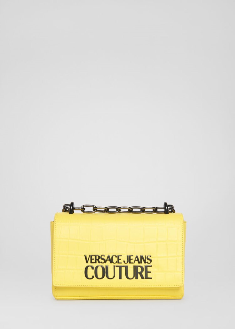 Versace Jeans Couture Logo Shoulder Bag τσαντα Jeans Couture κίτρινα | 2J6HGFF