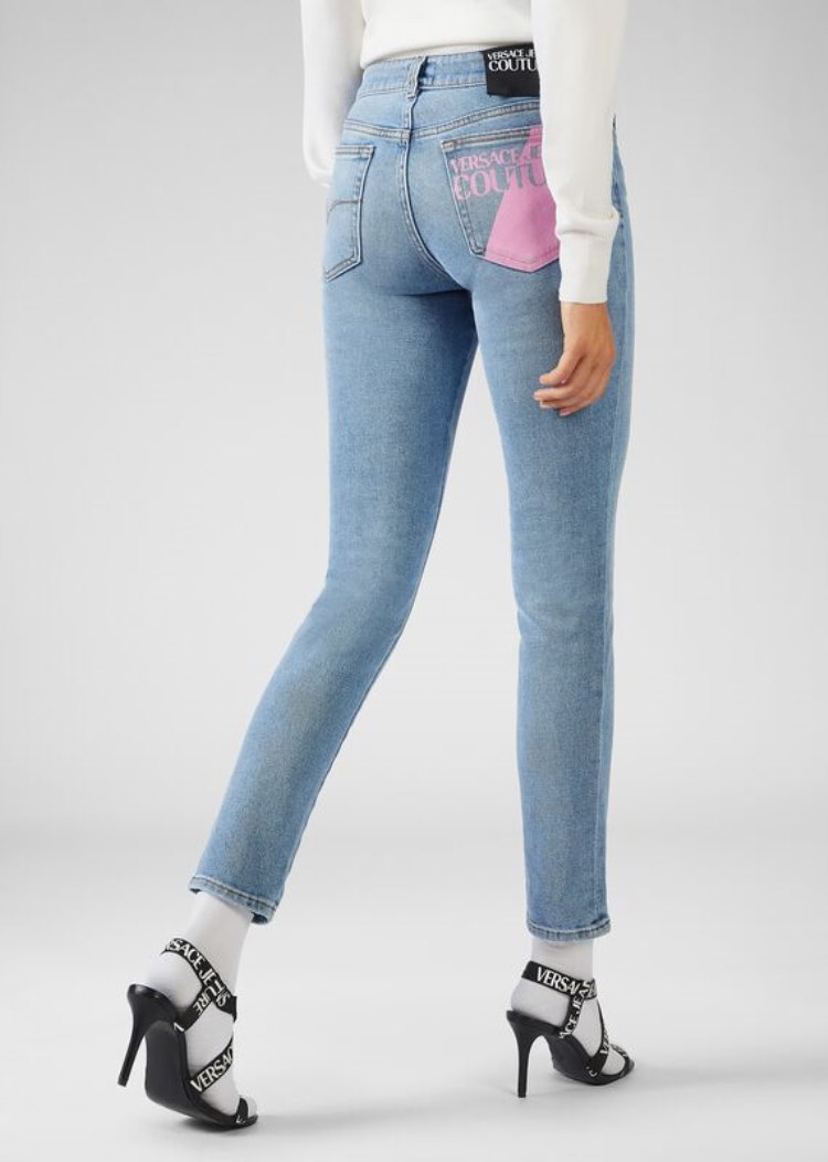 Versace Jeans Couture Logo Skinny Fit Jeans τζιν παντελονι Jeans Couture μπλε | RVCZN70