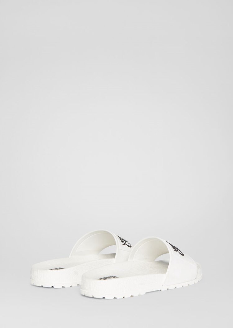 Versace Jeans Couture Logo Slides σανδαλια Jeans Couture ασπρα | XNFME6X