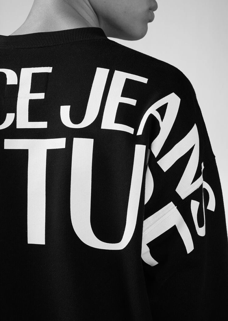 Versace Jeans Couture Logo Sweatshirt Φούτερ Jeans Couture μαυρα | TORTIZ9