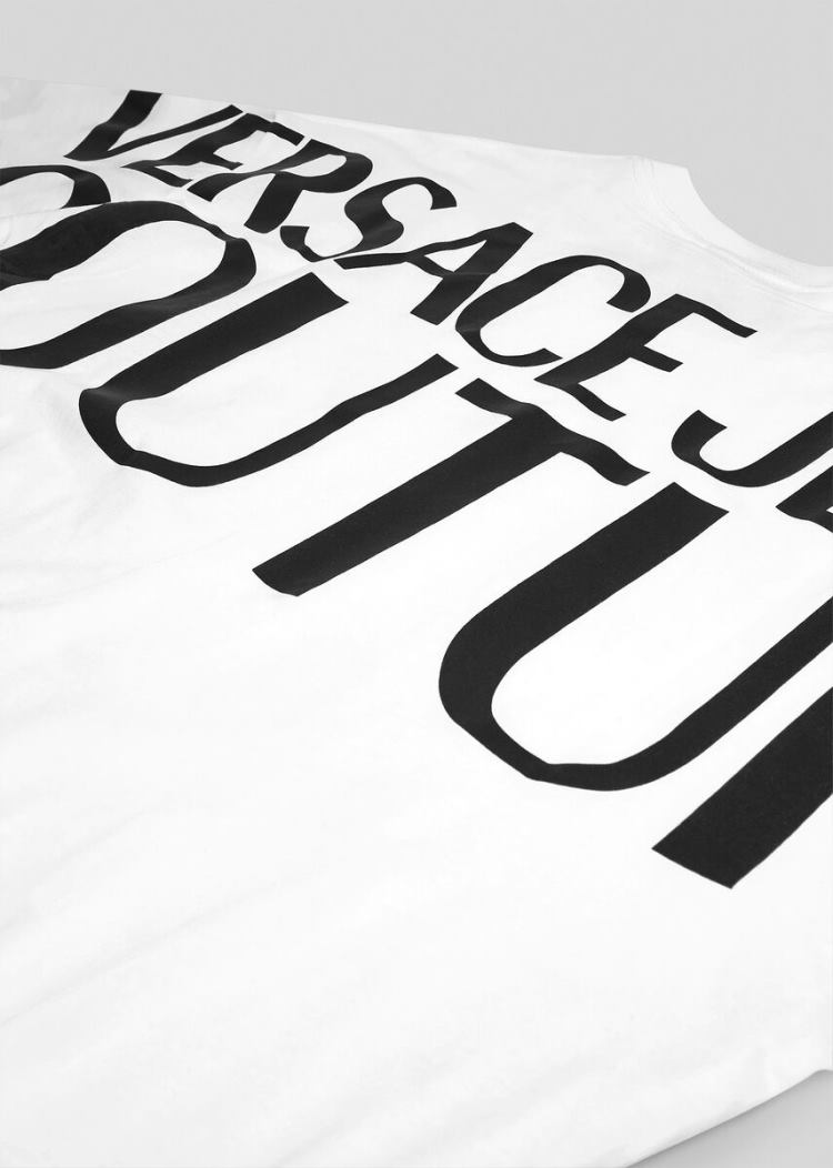 Versace Jeans Couture Logo T Shirt μπλουζακια Jeans Couture ασπρα | 86LV2Q2