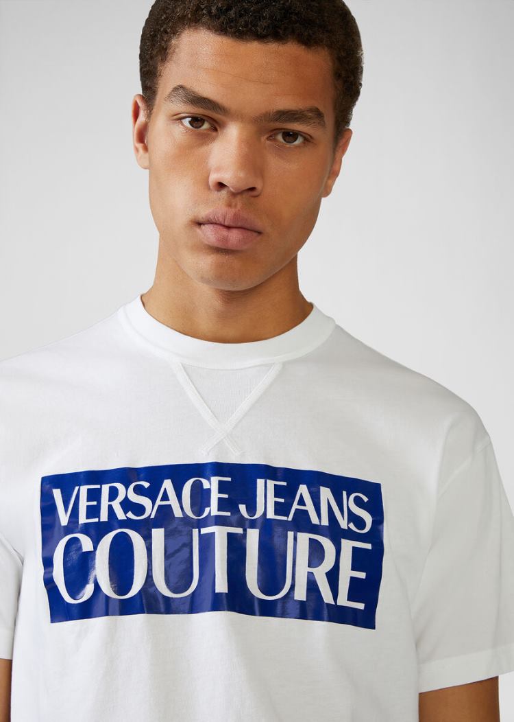 Versace Jeans Couture Logo T Shirt μπλουζακια Jeans Couture μπλε | NVSY64F