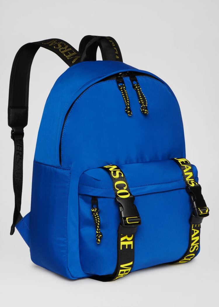 Versace Jeans Couture Logo Tape Backpack σακιδια πλατησ Jeans Couture μπλε | K4TDO75