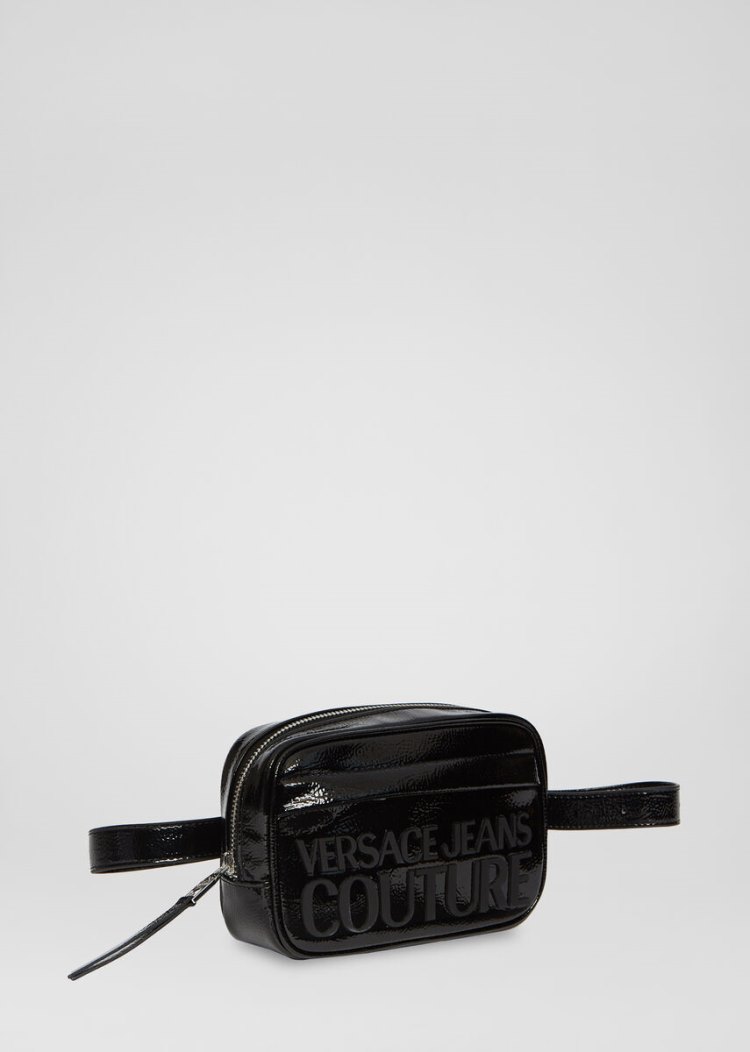 Versace Jeans Couture Logo Vinyl Belt Bag τσαντα Jeans Couture μαυρα | 4D9LG12