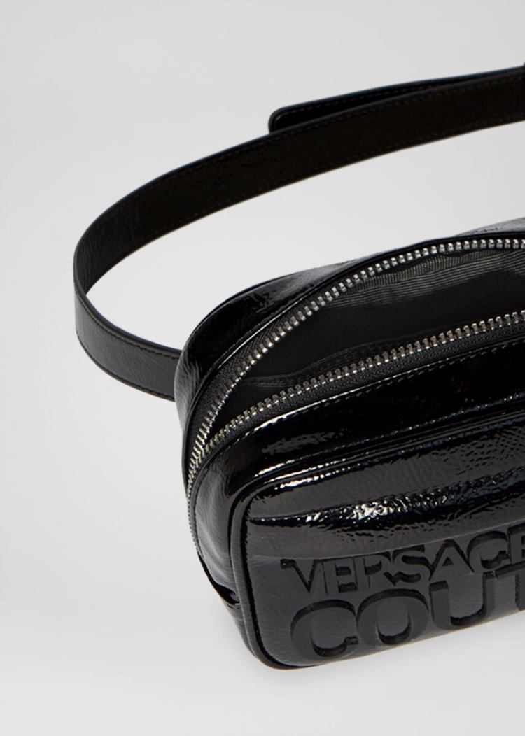 Versace Jeans Couture Logo Vinyl Belt Bag τσαντα Jeans Couture μαυρα | 4D9LG12