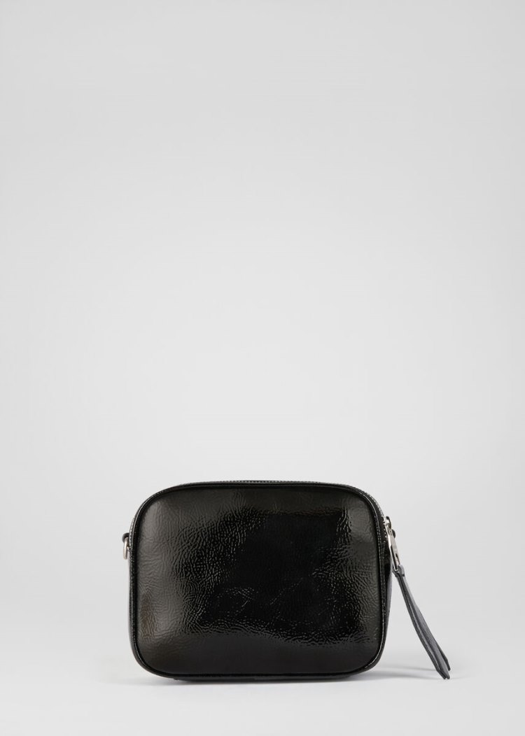 Versace Jeans Couture Logo Vinyl Mini Bag τσαντα Jeans Couture μαυρα | SNIKYAU