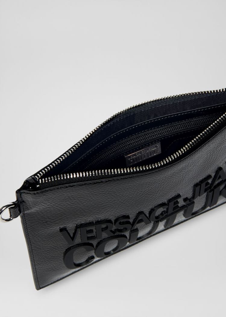 Versace Jeans Couture Logo Vinyl Pouch τσαντα Jeans Couture μαυρα | AQCPO0C