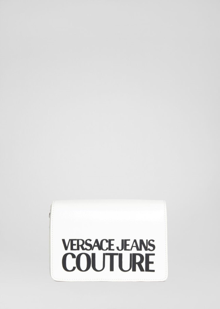 Versace Jeans Couture Logo Vinyl Shoulder Bag τσαντα Jeans Couture ασπρα | 3SQXP7E