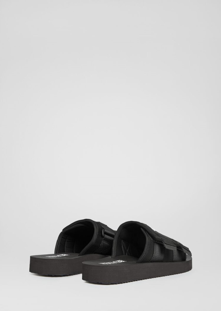 Versace Jeans Couture Logo λουρακια Sandals σανδαλια Jeans Couture μαυρα | 3AKNPGI