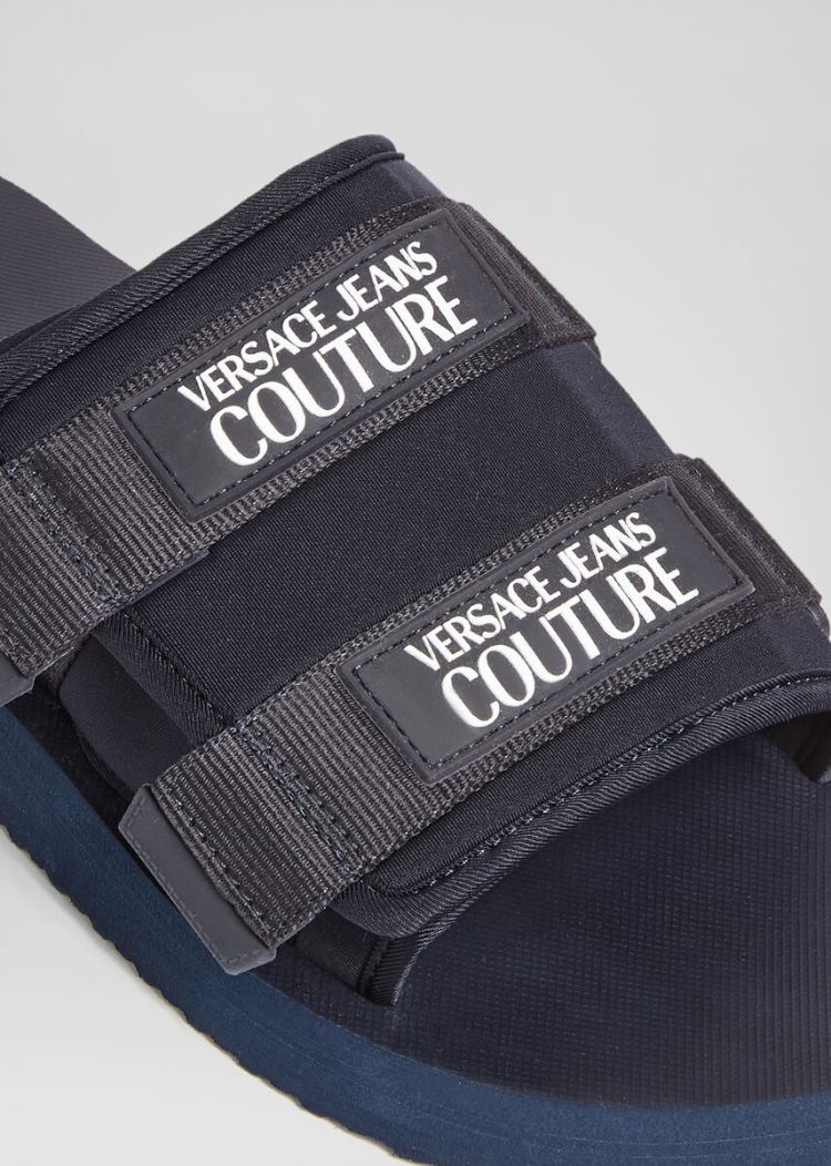 Versace Jeans Couture Logo λουρακια Sandals σανδαλια Jeans Couture μπλε | L98SQF8