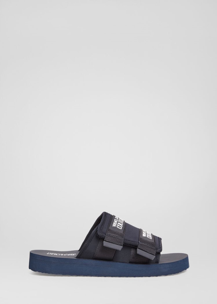 Versace Jeans Couture Logo λουρακια Sandals σανδαλια Jeans Couture μπλε | L98SQF8