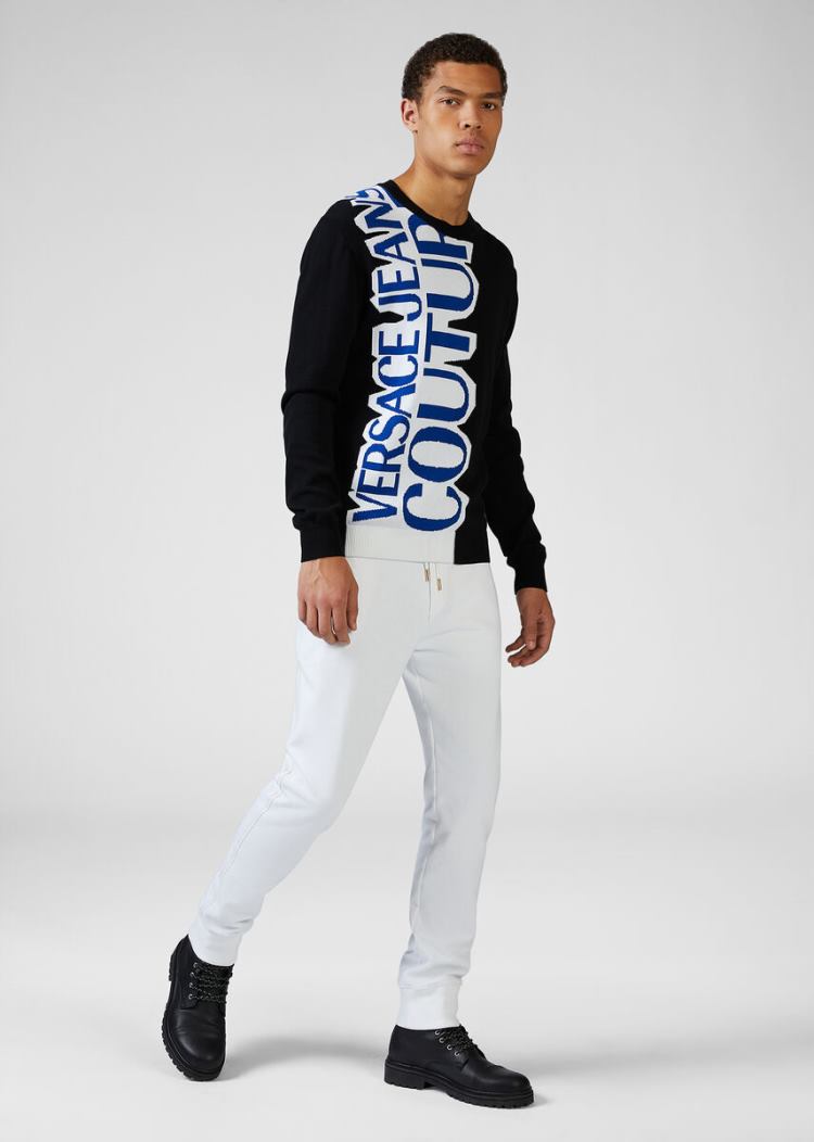 Versace Jeans Couture Logo πουλοβερ Πουλόβερ Jeans Couture μαυρα | C7K761M