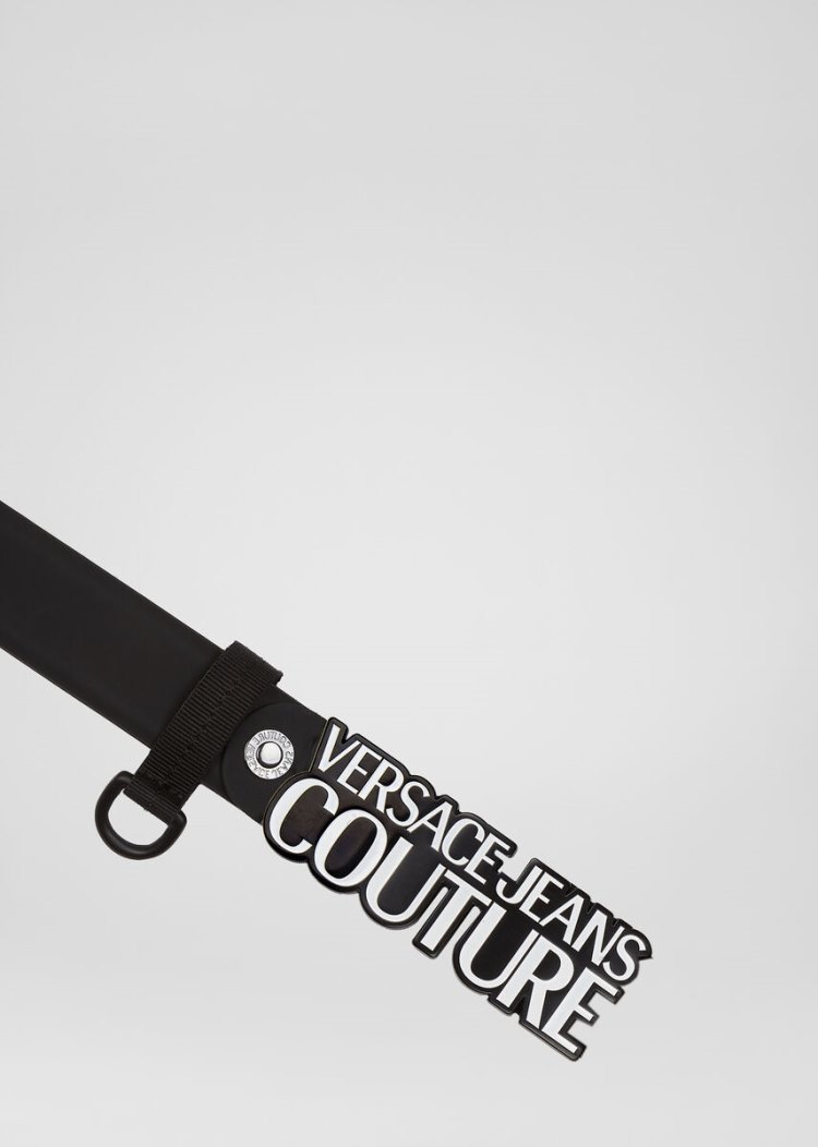 Versace Jeans Couture Logo πόρπης Belt ζωνη Jeans Couture μαυρα | 8PQJEVY