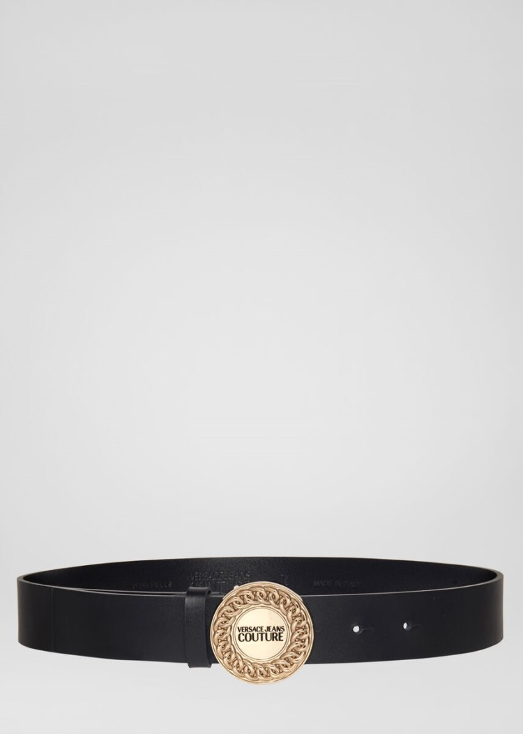 Versace Jeans Couture Logo πόρπης Belt ζωνη Jeans Couture μαυρα | O1ZW0MD